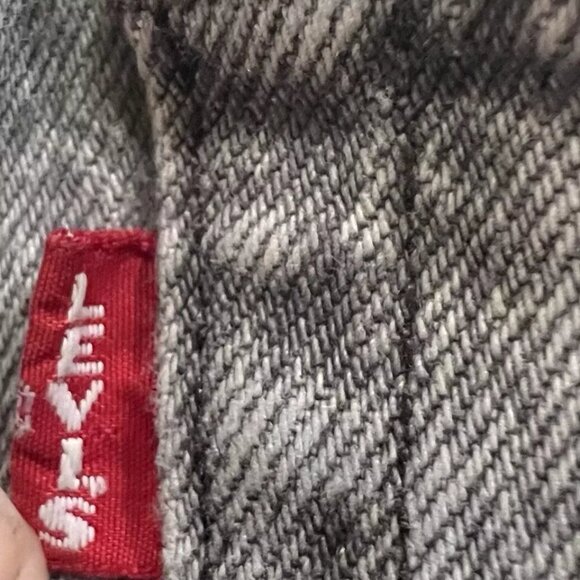 LEVI'S 501 S Men's Jeans Grey Skinny Straight Leg‎ Button Fly Vintage Wash 25X29 - Picture 11 of 15